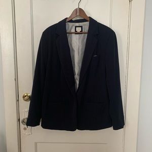 Navy Blue One Button Blazer